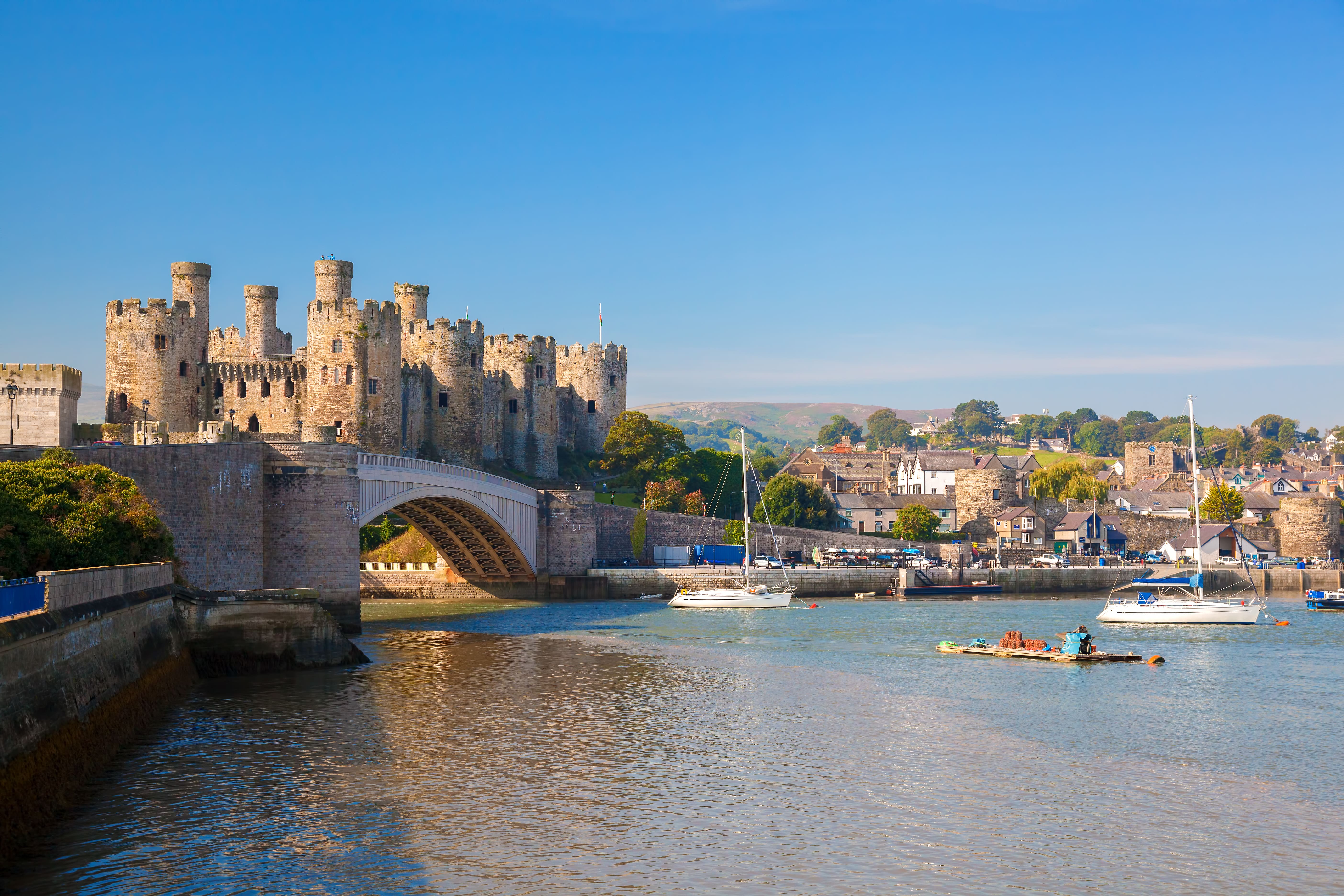 Conwy Castle and marina