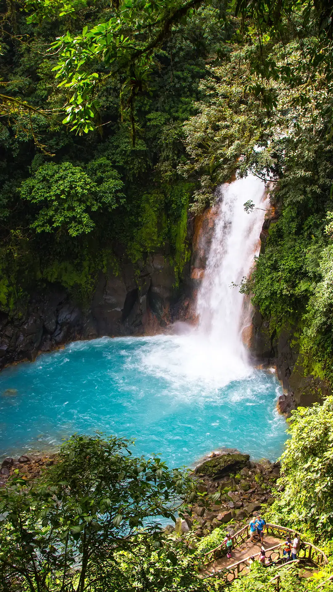 The famous waterfall of the Rio Azul, Costa Rica.
