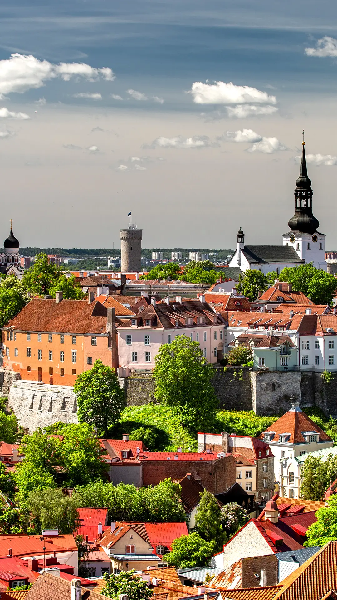 View of Old Town Tallinn.
