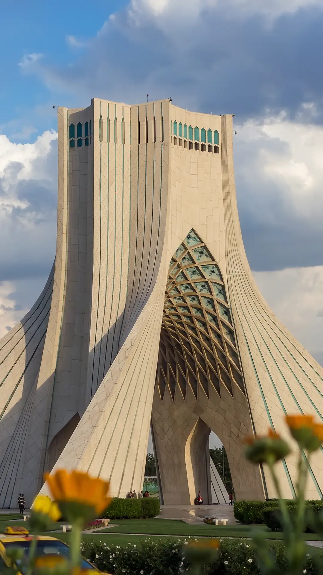 Azadi tower in Tehran, Iran.