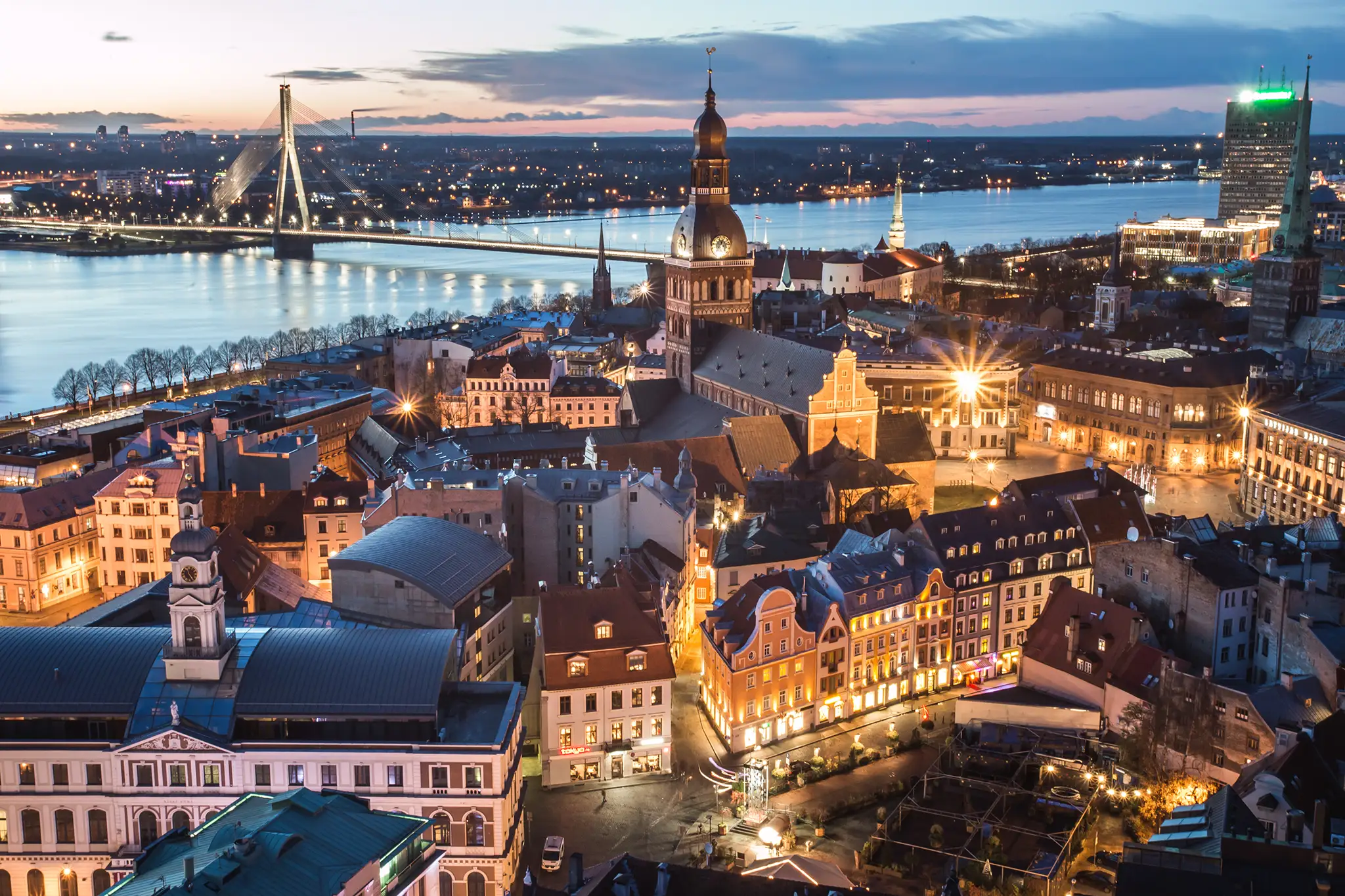View of Riga, Latvia.