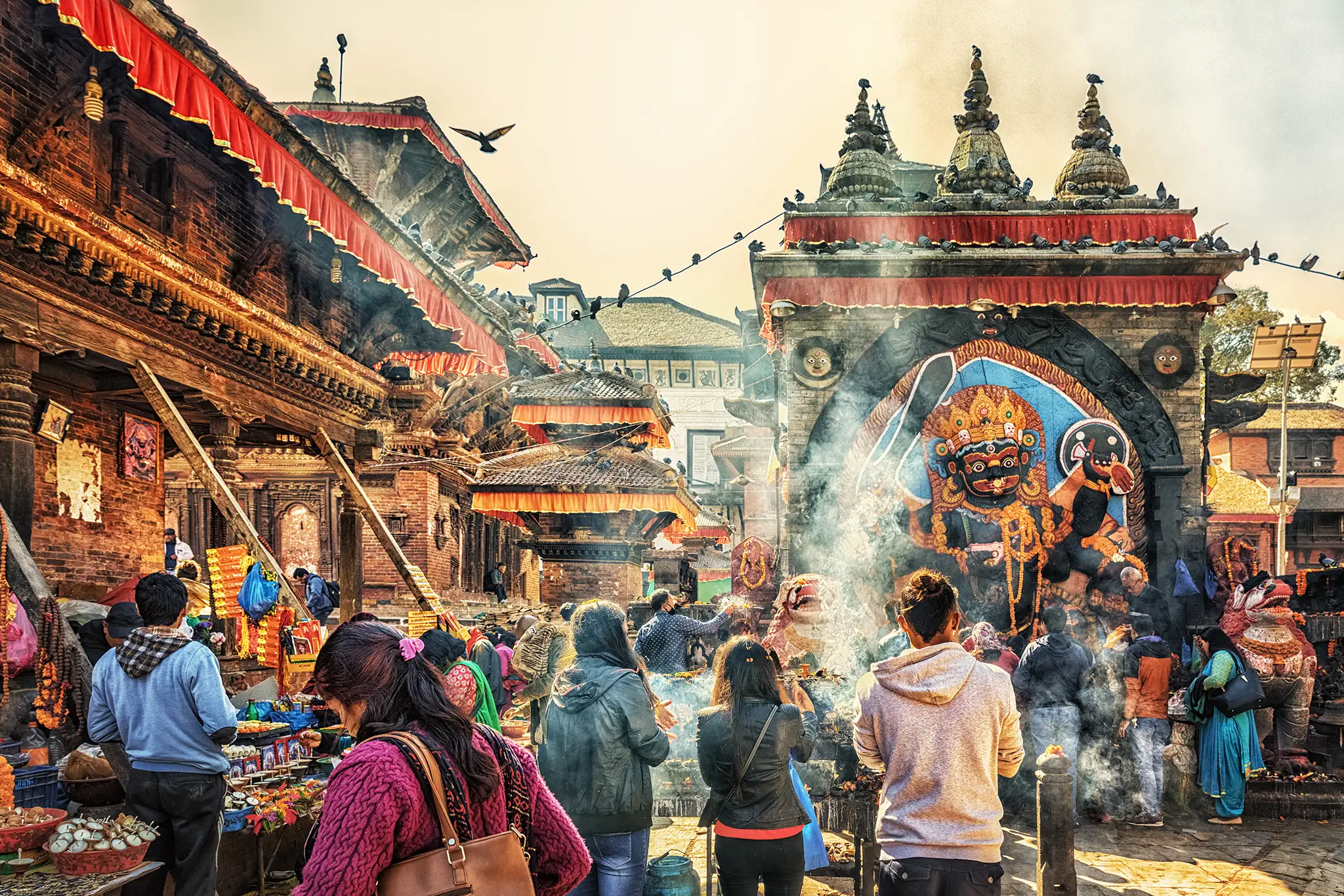 Kala Bhairava Temple, Kathmandu, Nepal.