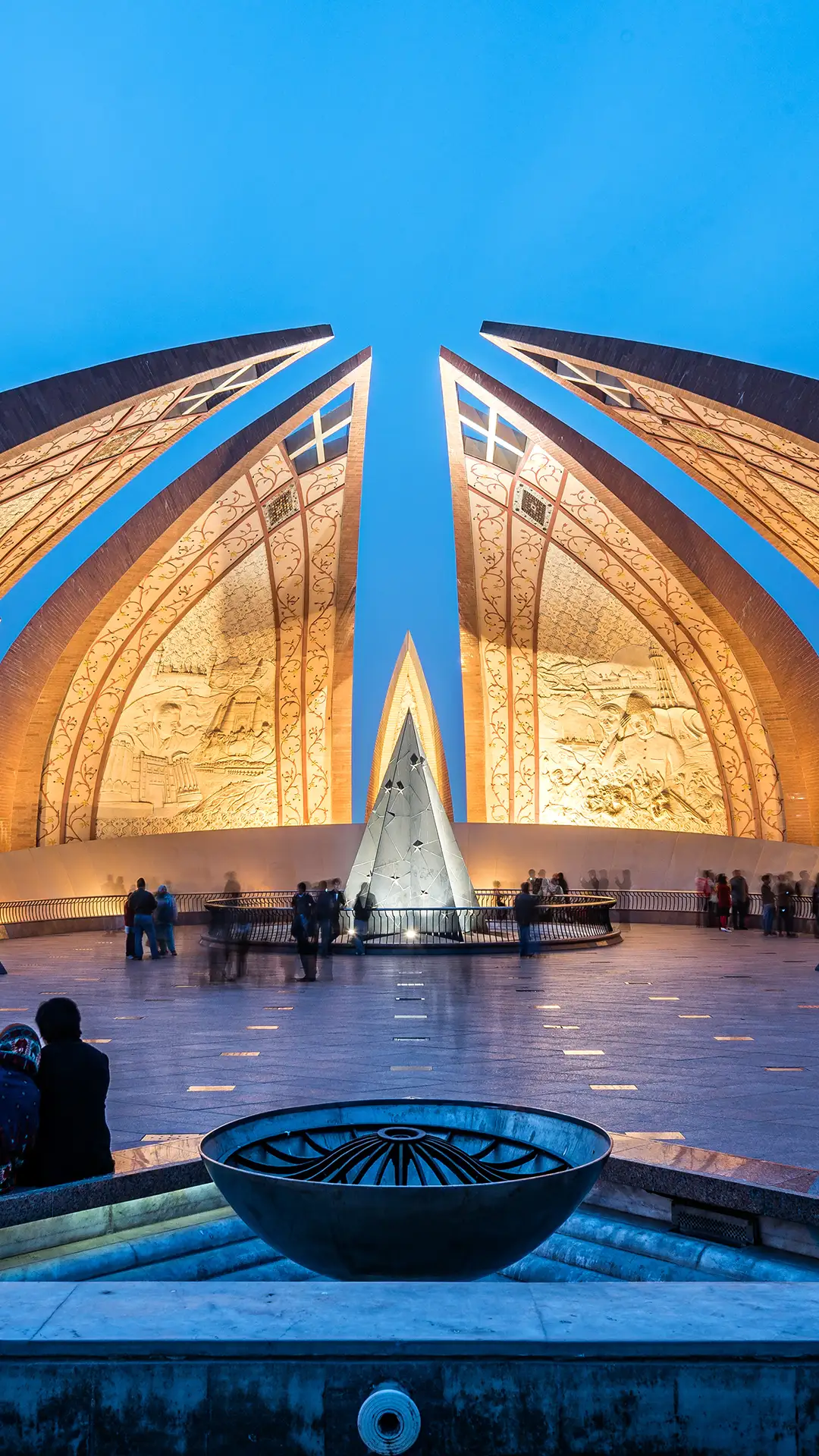 The Pakistan Monument is a landmark in Islamabad, which represents four provinces of Pakistan.