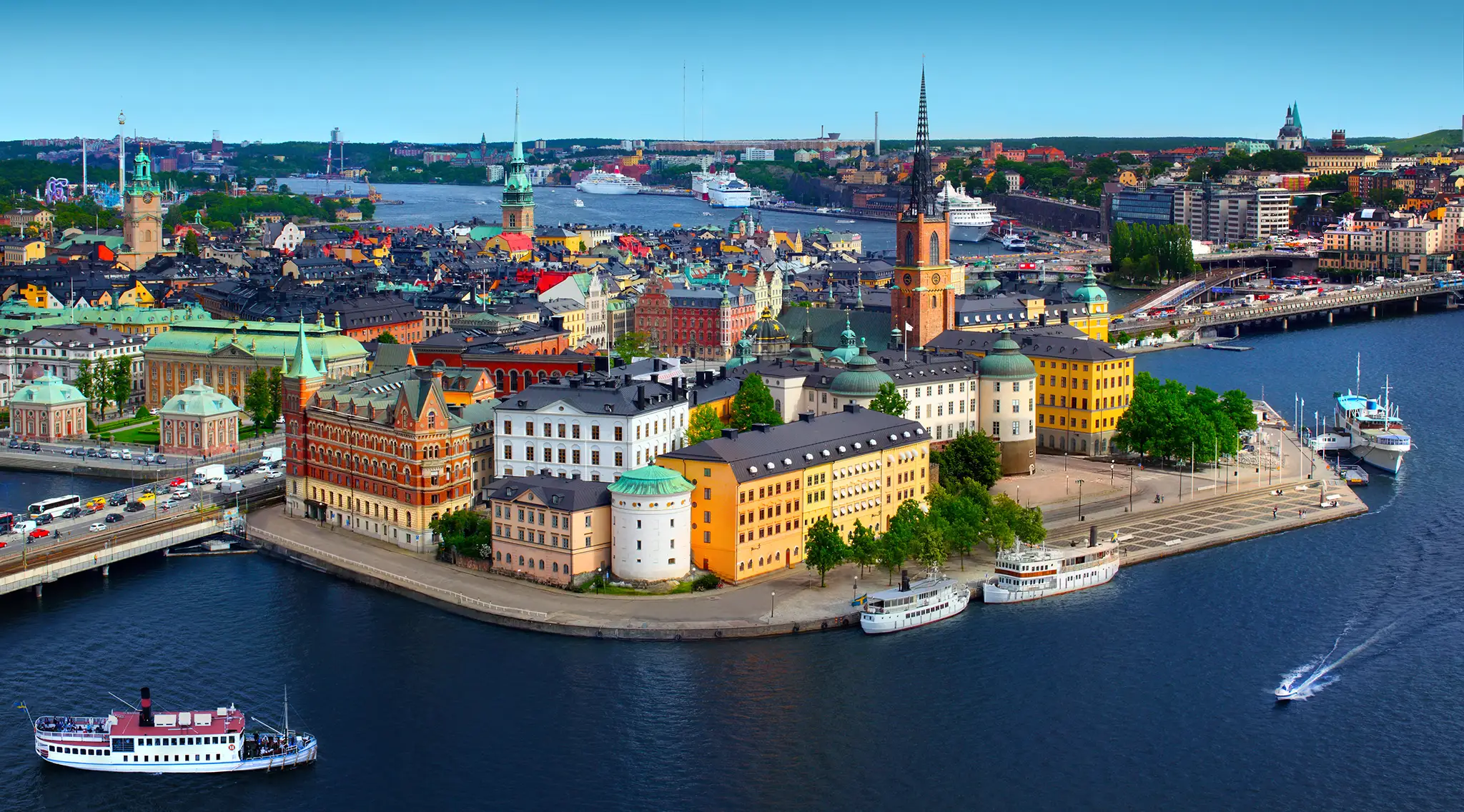 Panorama of Stockholm, Sweden.