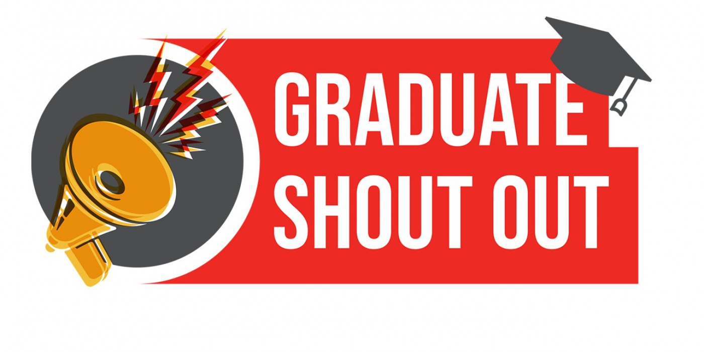 Graduate shout our logo