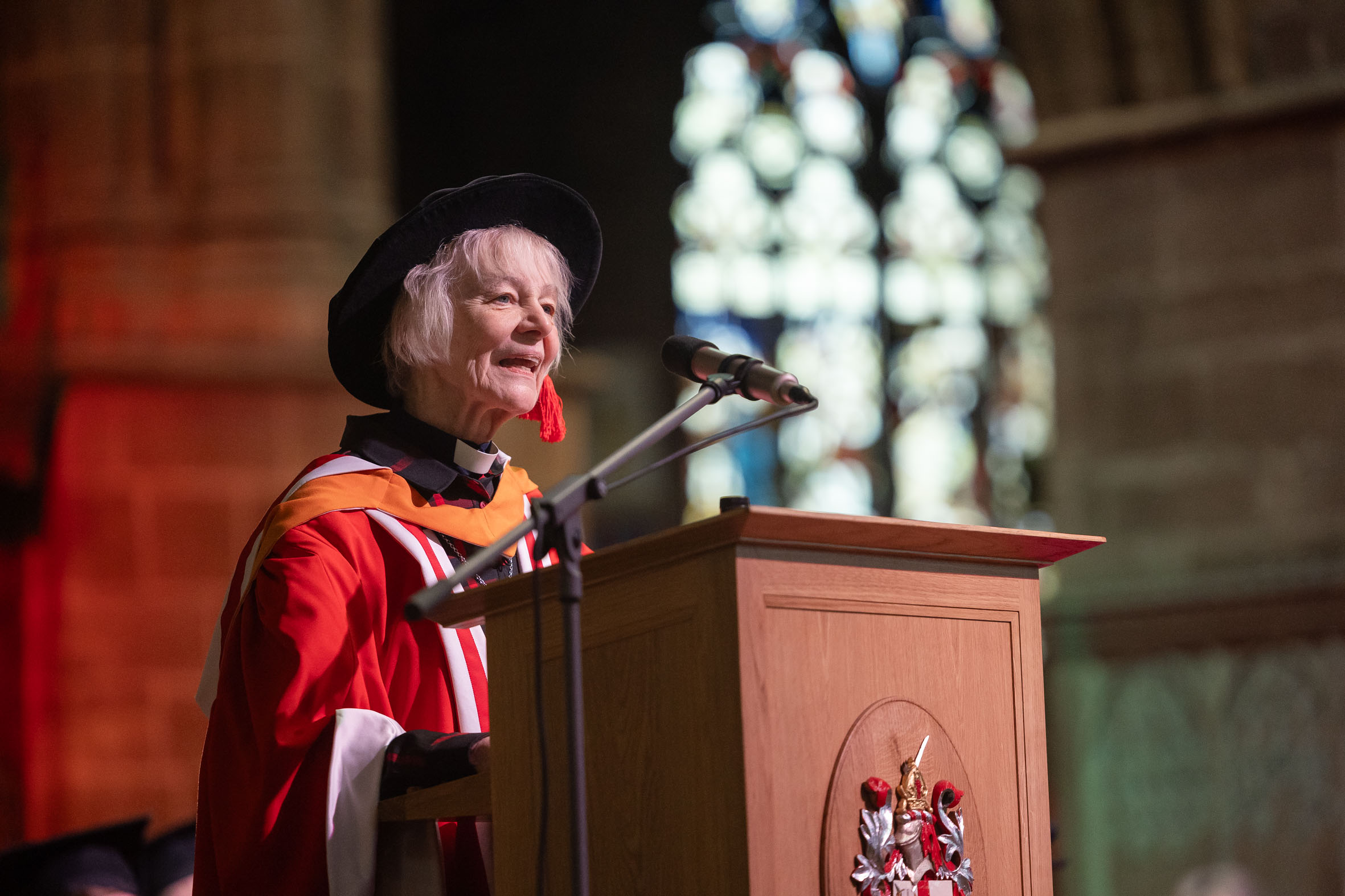 Canon Jane Brooke, honorary graduate