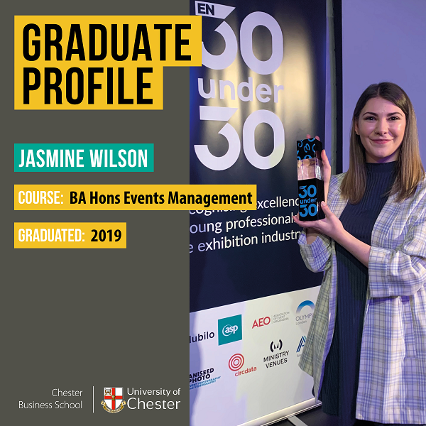 BA Events Management Graduate Jasmine Wilson